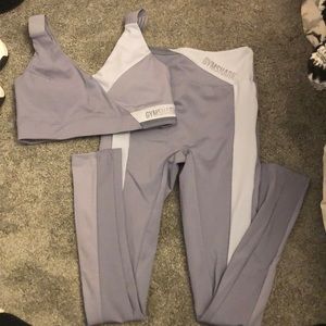 Steel Blue Gymshark Set with Pockets
